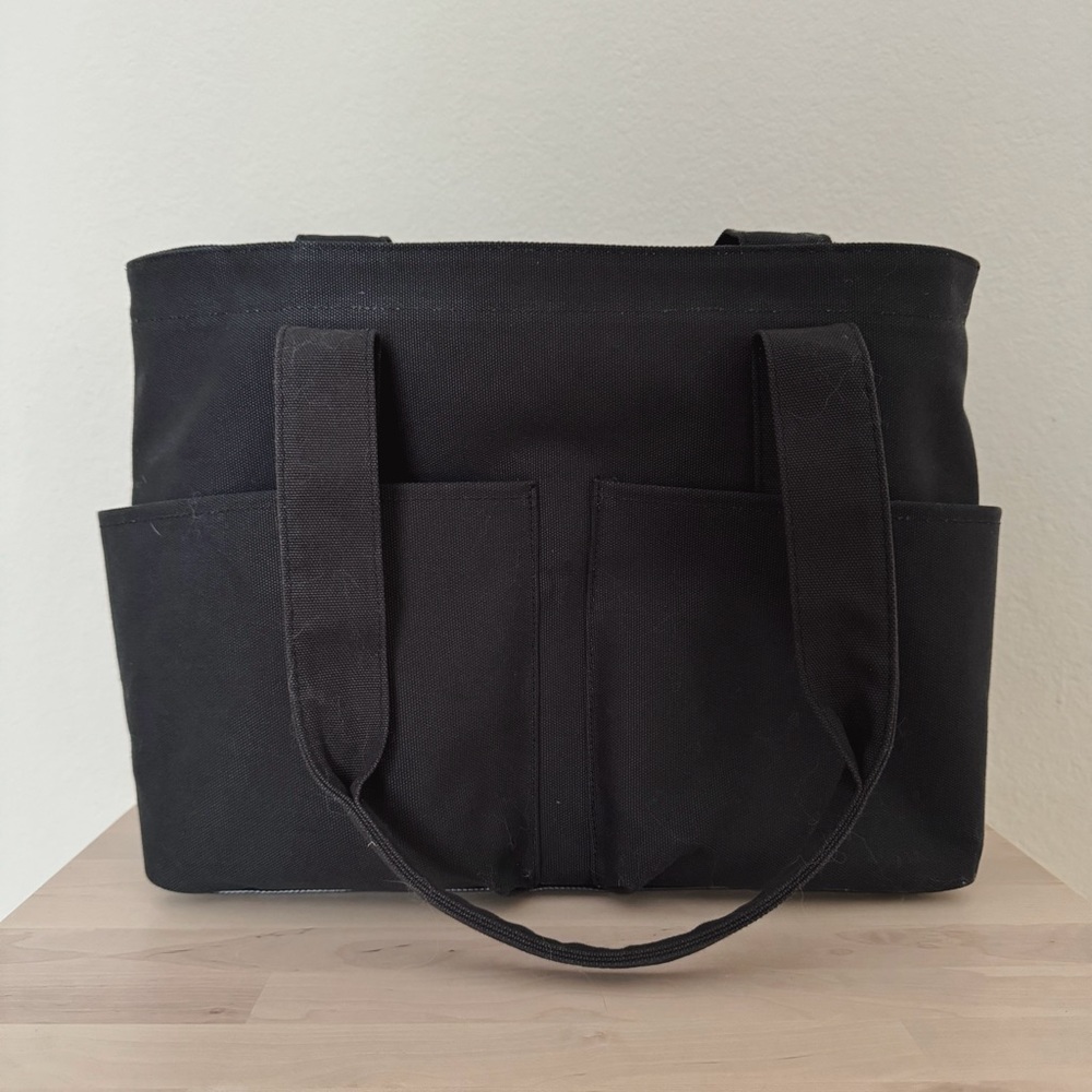 Dagne Dover Small Organic Cotton Vida Tote Bag - Onyx / Black